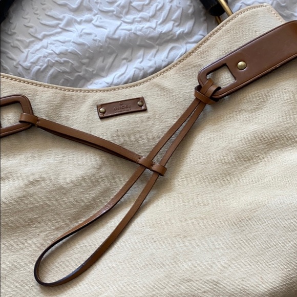 Vintage Gucci canvas & leather bag - Picture 3 of 7
